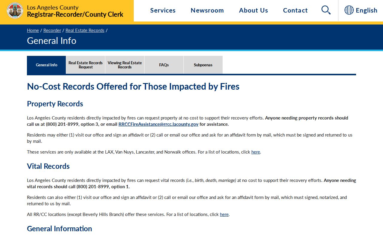 Beverly Hills residents directory recorded real estate records
