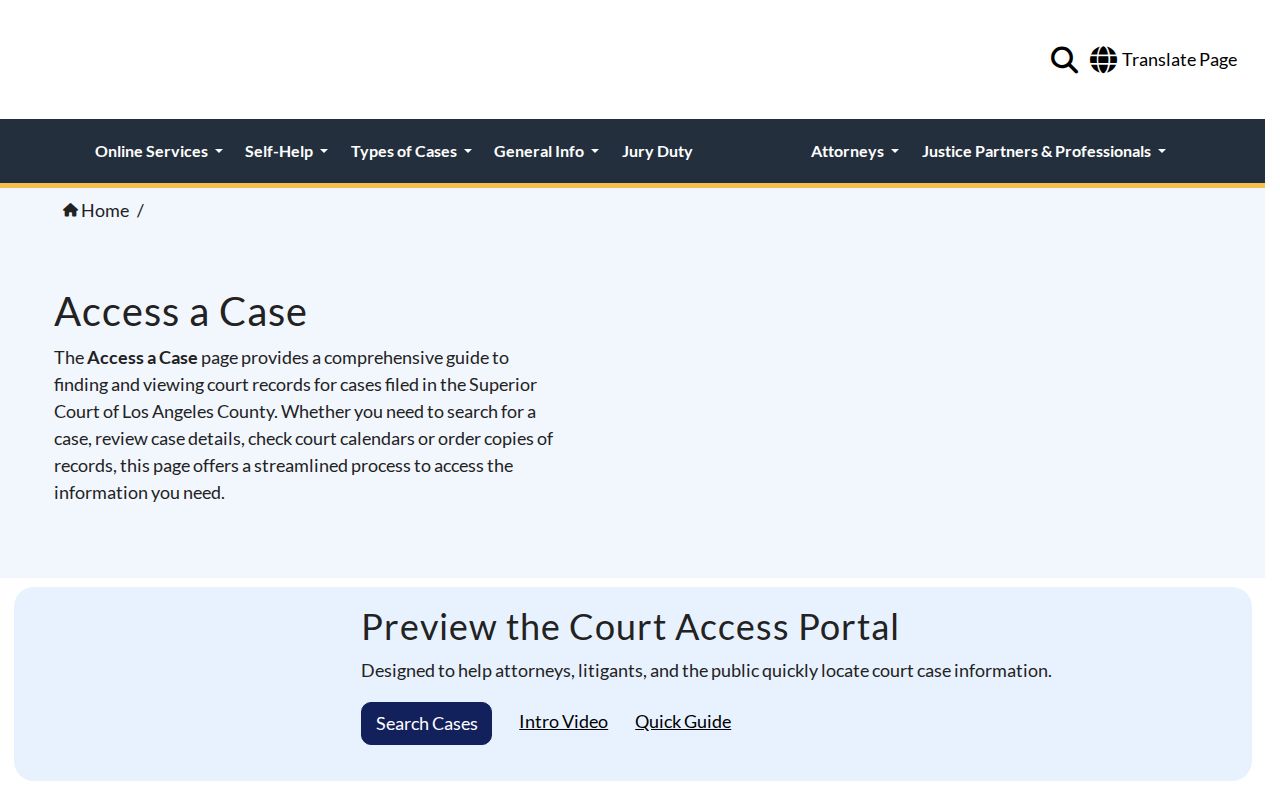 Beverly Hills residents directory court case access