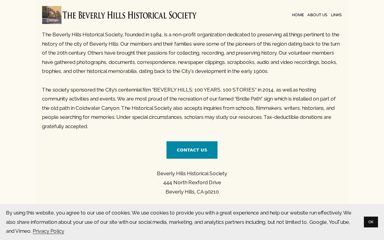 Beverly Hills neighbors historical society collection