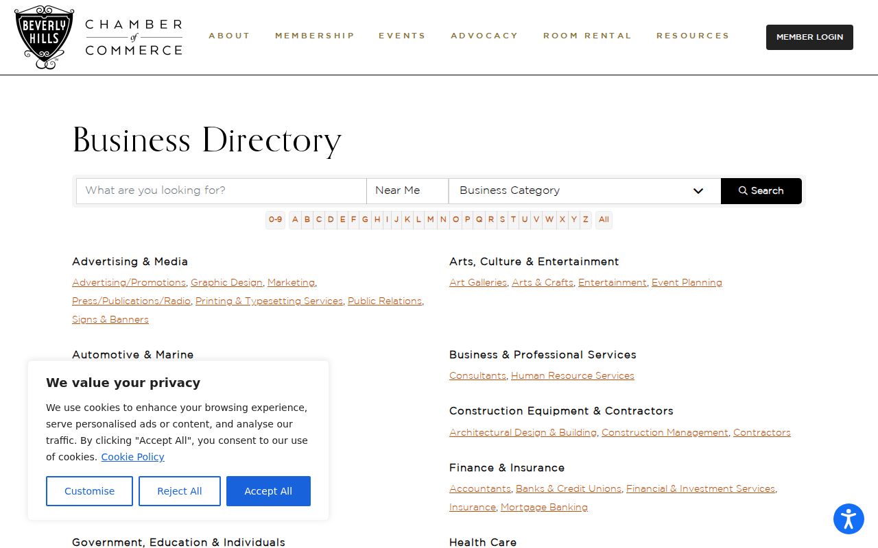 Beverly Hills neighbors chamber member directory